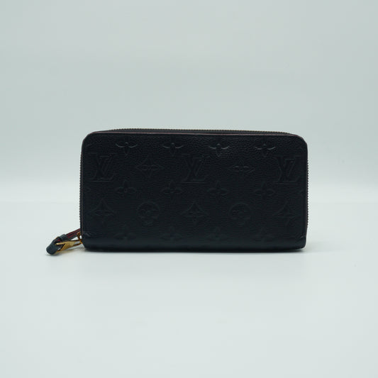 Louis Vuitton Zippy Embossed Monogram Empreinte Rouge Wallet