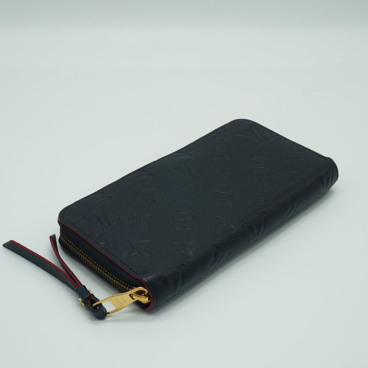 Louis Vuitton Zippy Embossed Monogram Empreinte Rouge Wallet
