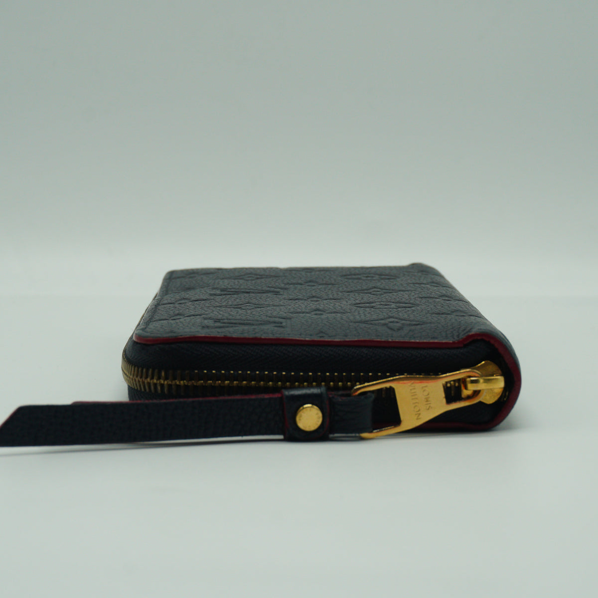 Louis Vuitton Zippy Embossed Monogram Empreinte Rouge Wallet