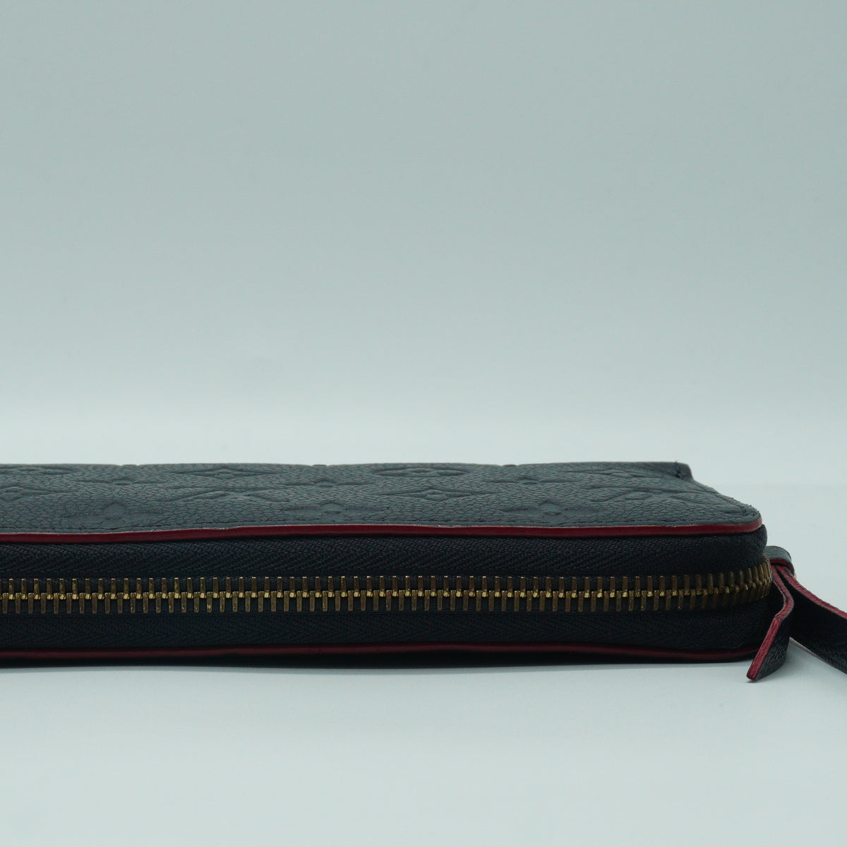 Louis Vuitton Zippy Embossed Monogram Empreinte Rouge Wallet