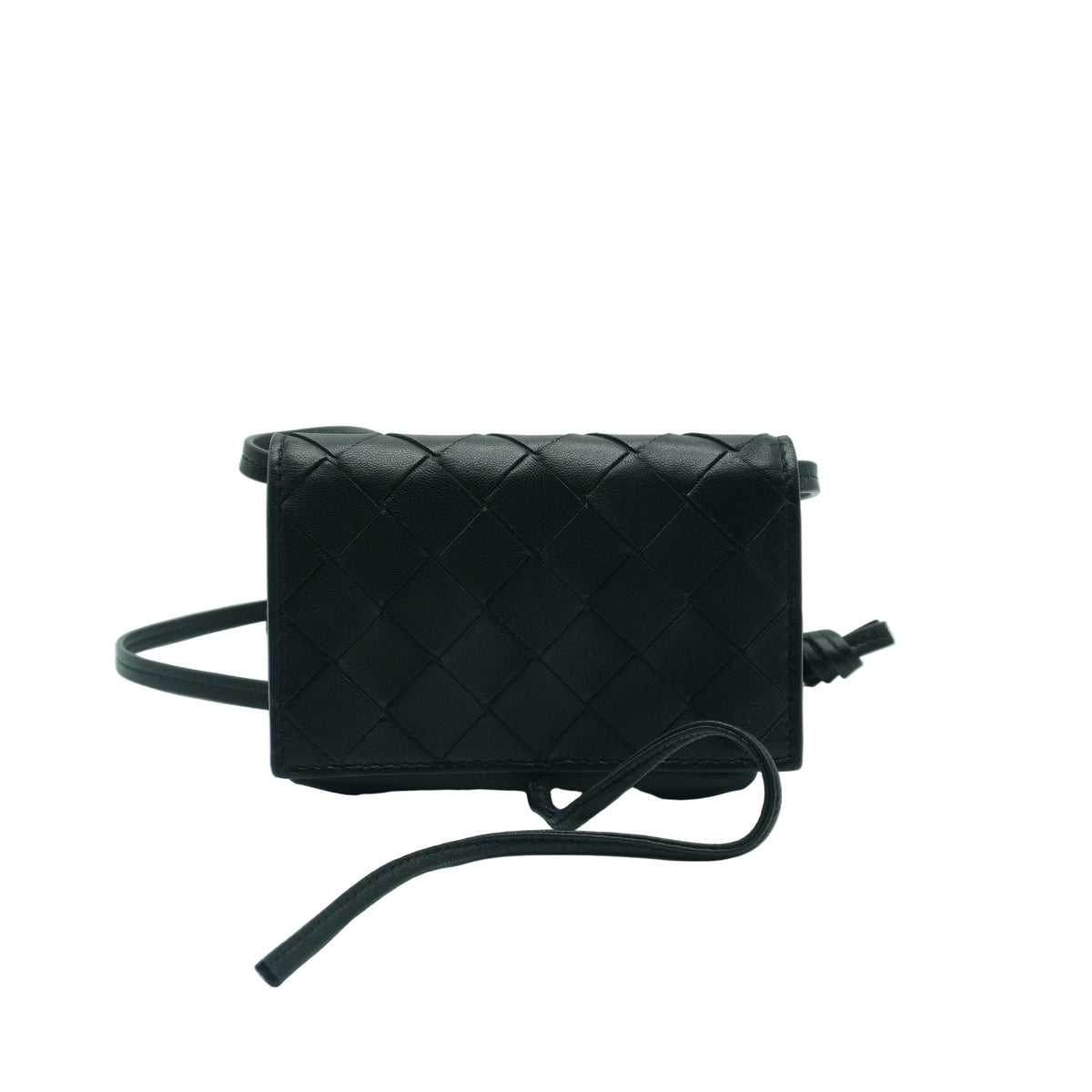 Bottega Veneta Andiamo Intrecciato Black Wallet