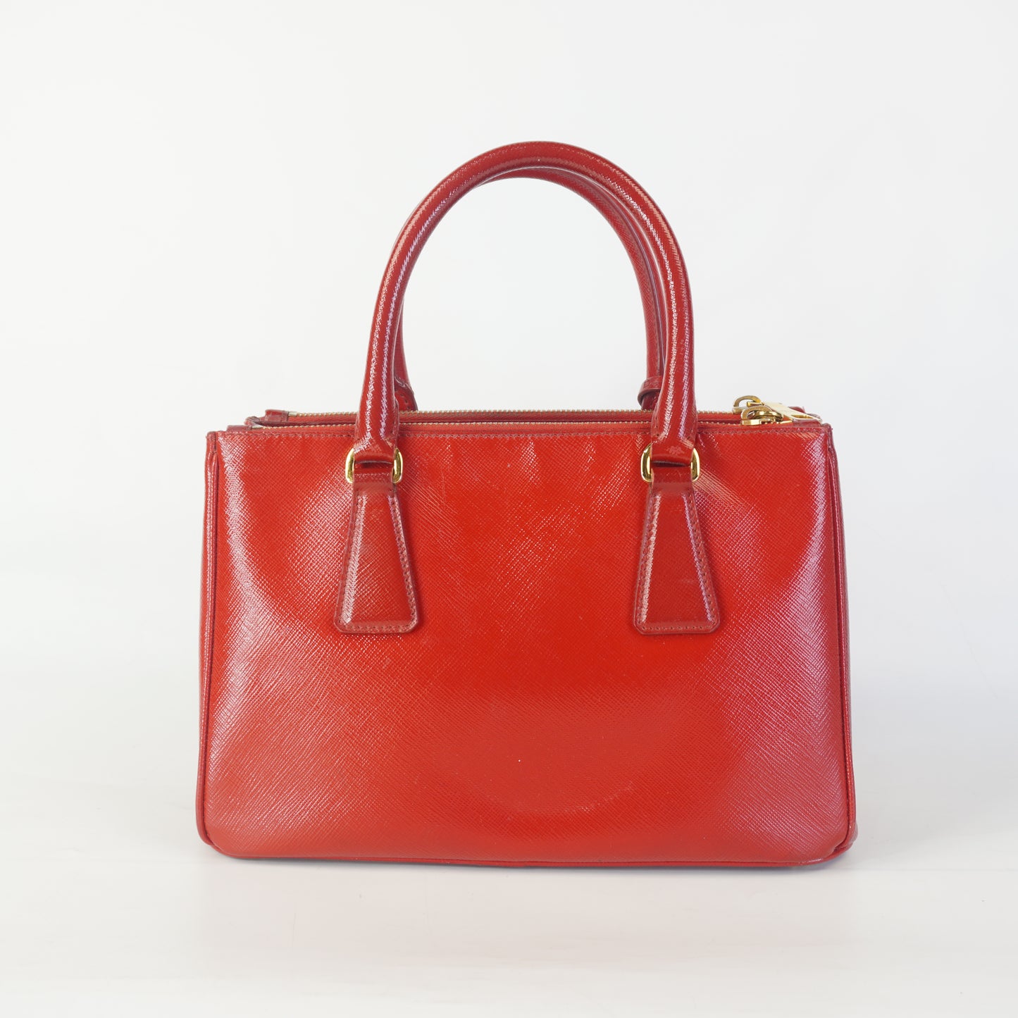 Prada Galleria Saffiano Leather Red GHW Small