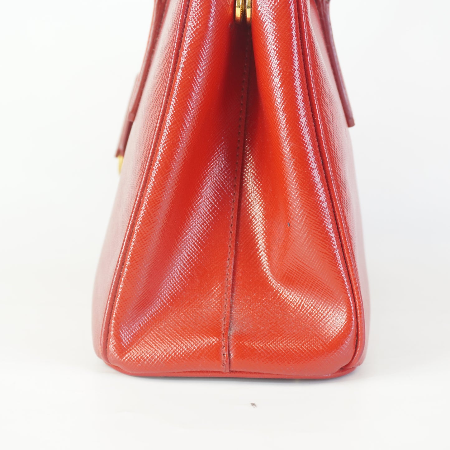 Prada Galleria Saffiano Leather Red GHW Small