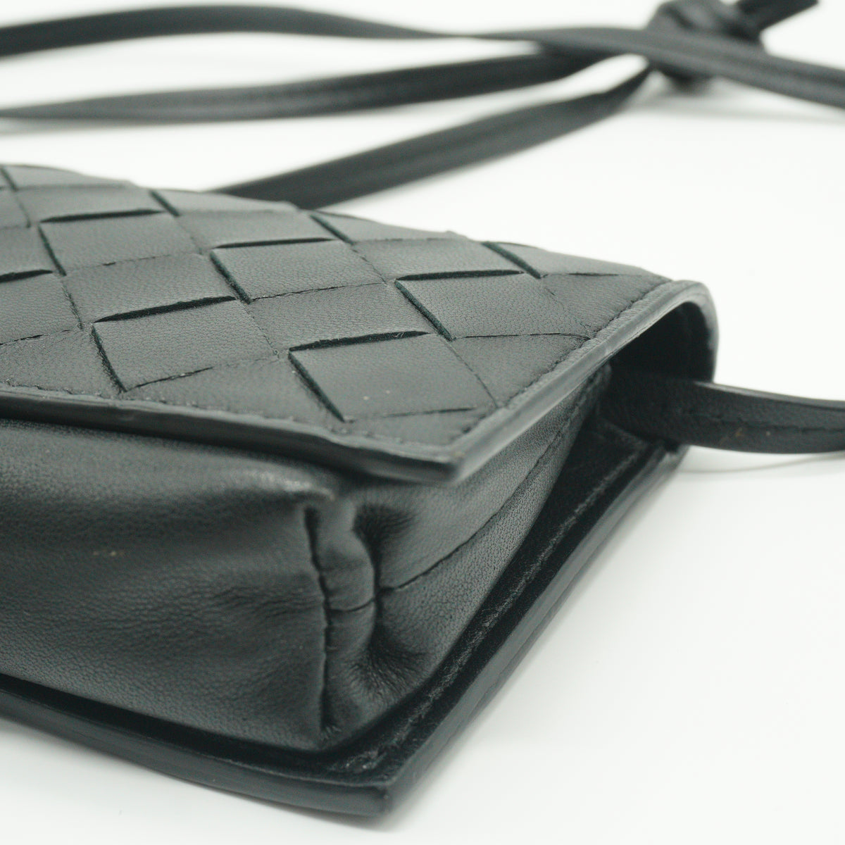 Bottega Veneta Andiamo Intrecciato Black Wallet