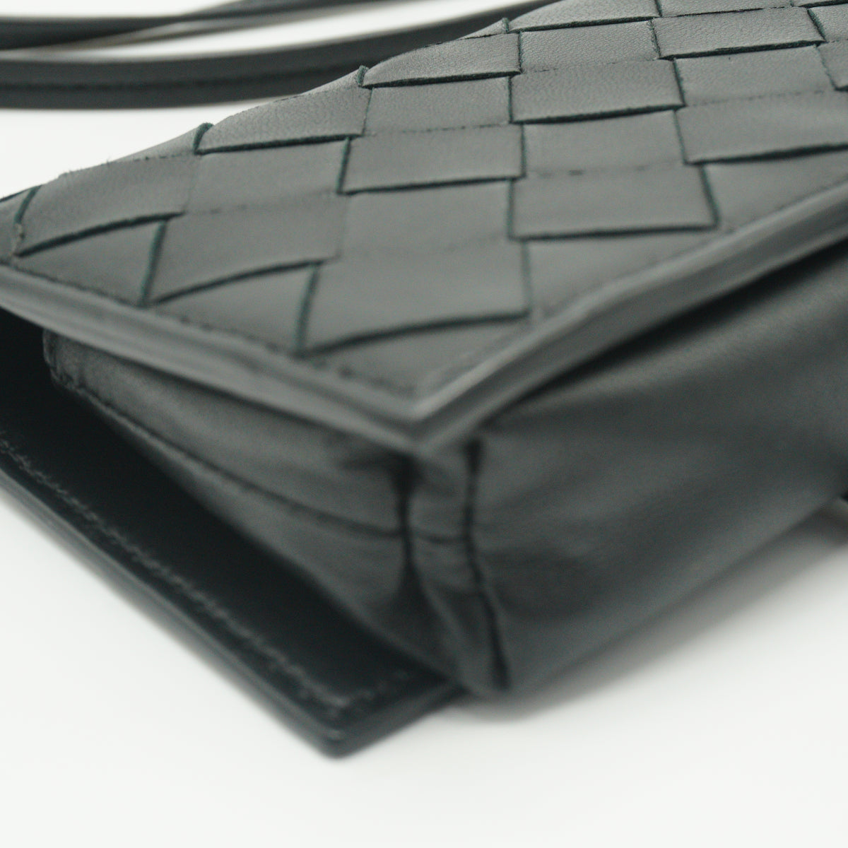 Bottega Veneta Andiamo Intrecciato Black Wallet