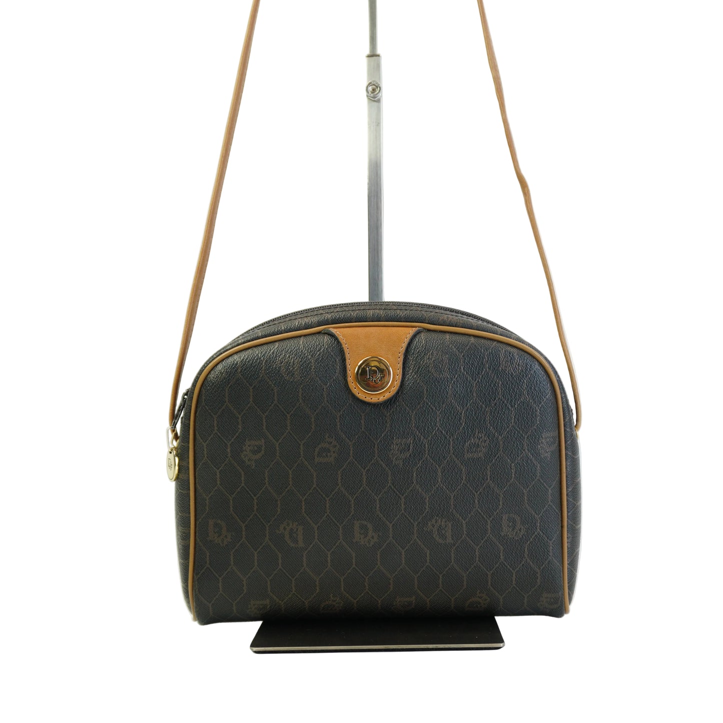 Dior	Honeycomb crossbody bag Black/brown Small GHW