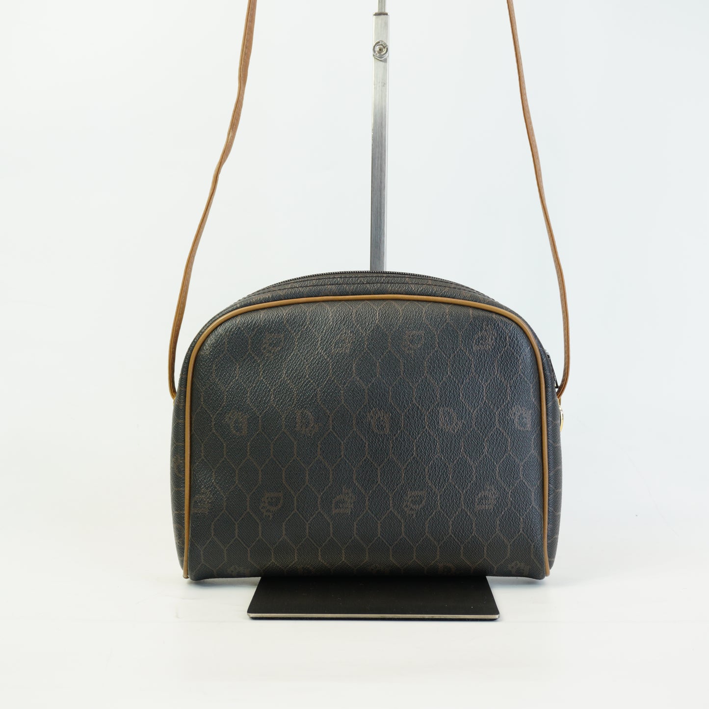 Dior	Honeycomb crossbody bag Black/brown Small GHW