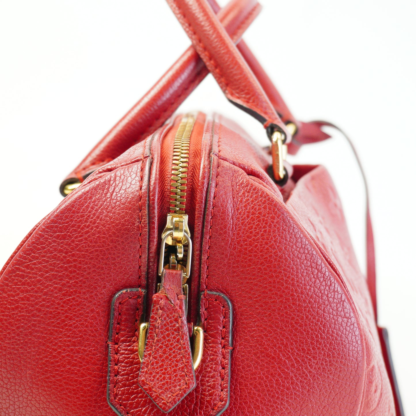Louis Vuitton	Speedy25 Bandouliere Mono Empriente Red GHW