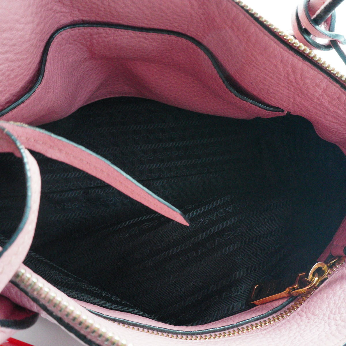 Prada Vitello Daino Medium Pink GHW