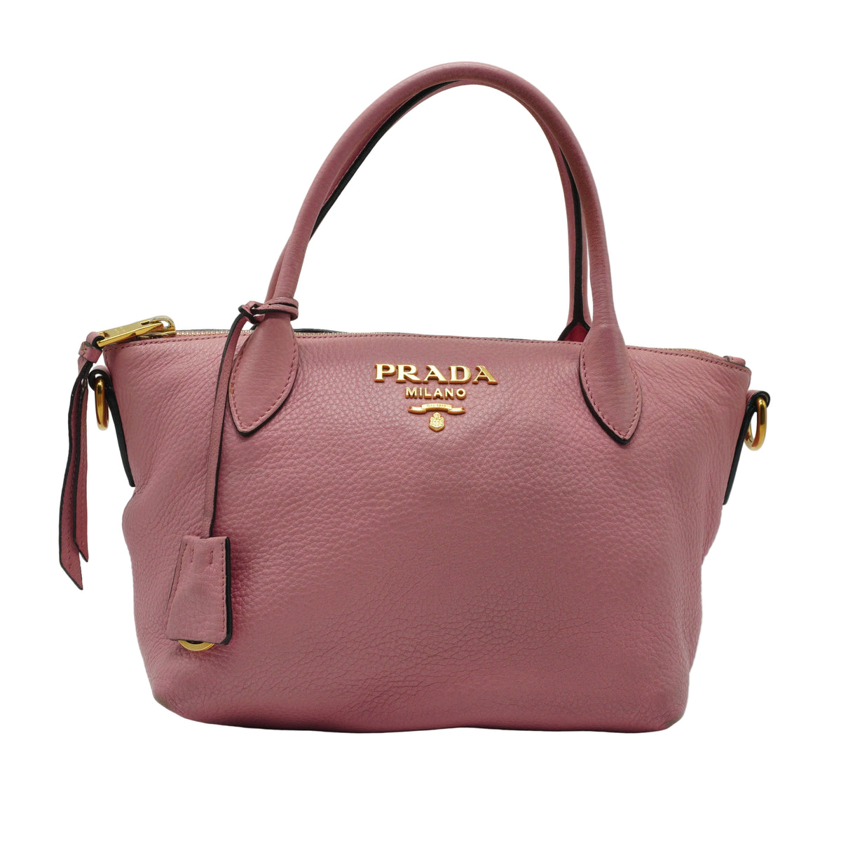 Prada Vitello Daino Medium Pink GHW