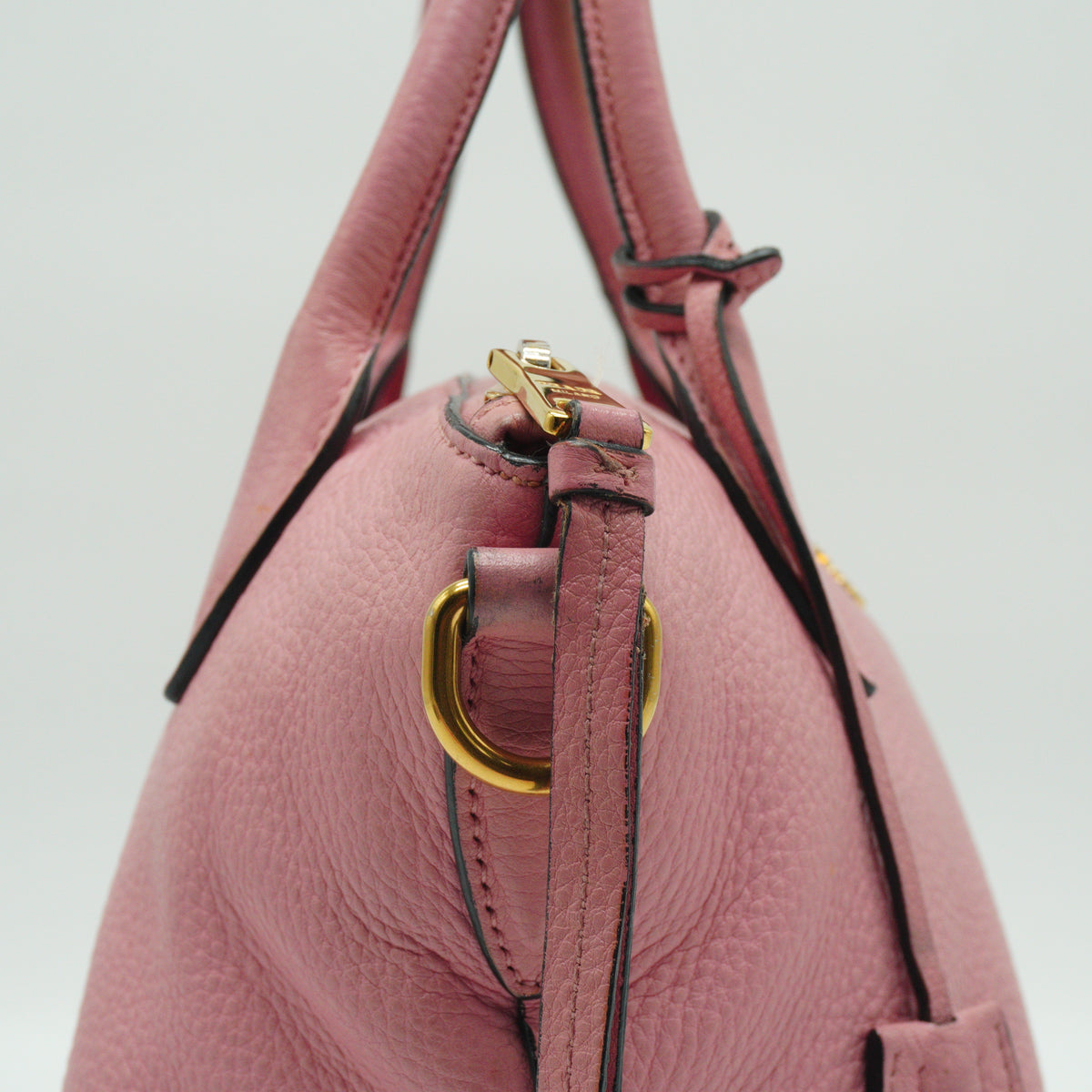 Prada Vitello Daino Medium Pink GHW