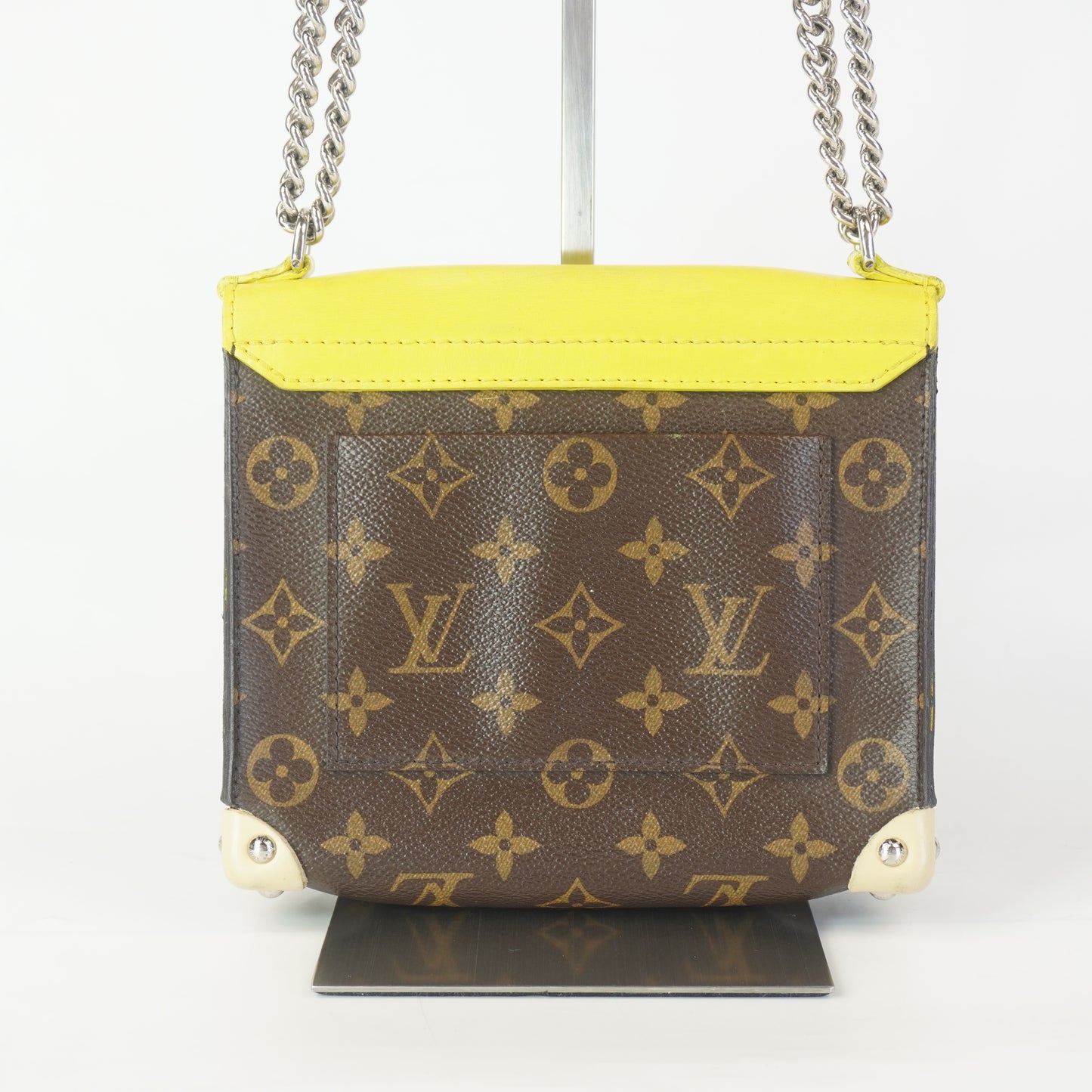 Louis Vuitton	Tribal Mask Pochette Monogram Yellow Trims