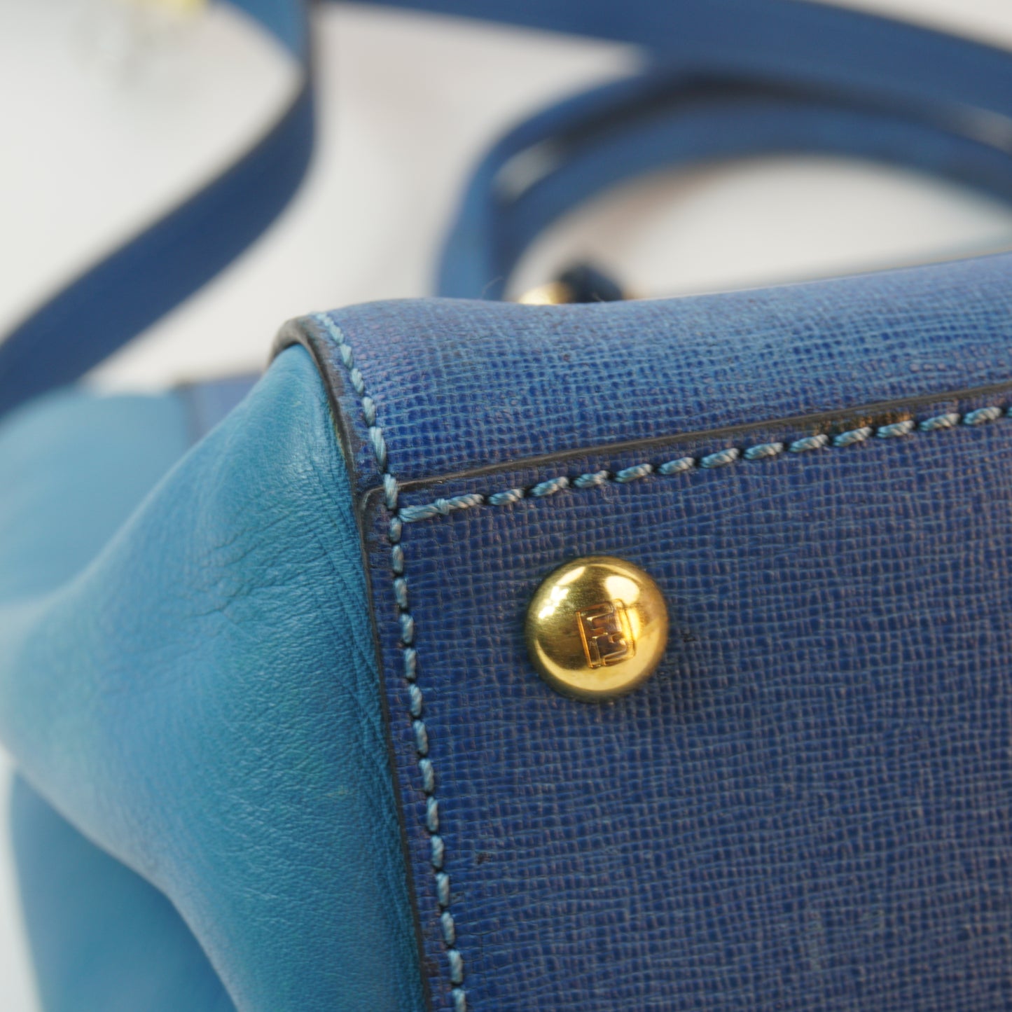 Fendi Vitello Elite 2 Jours Tote GHW Medium