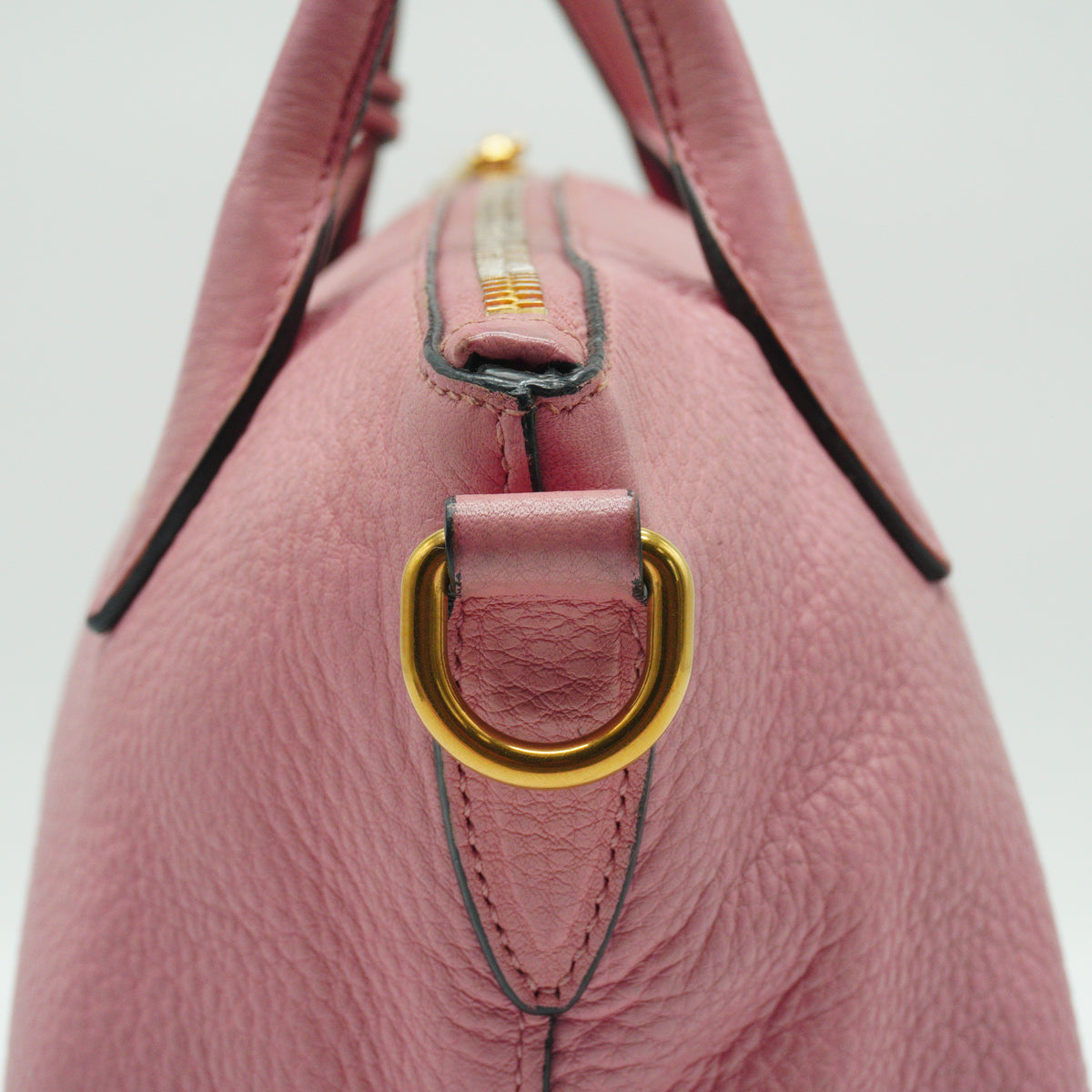Prada Vitello Daino Medium Pink GHW