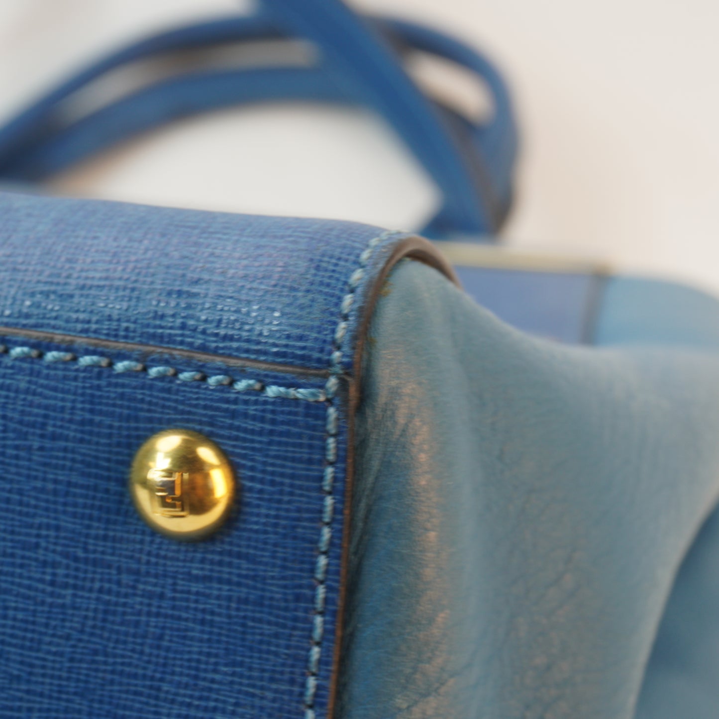 Fendi Vitello Elite 2 Jours Tote GHW Medium