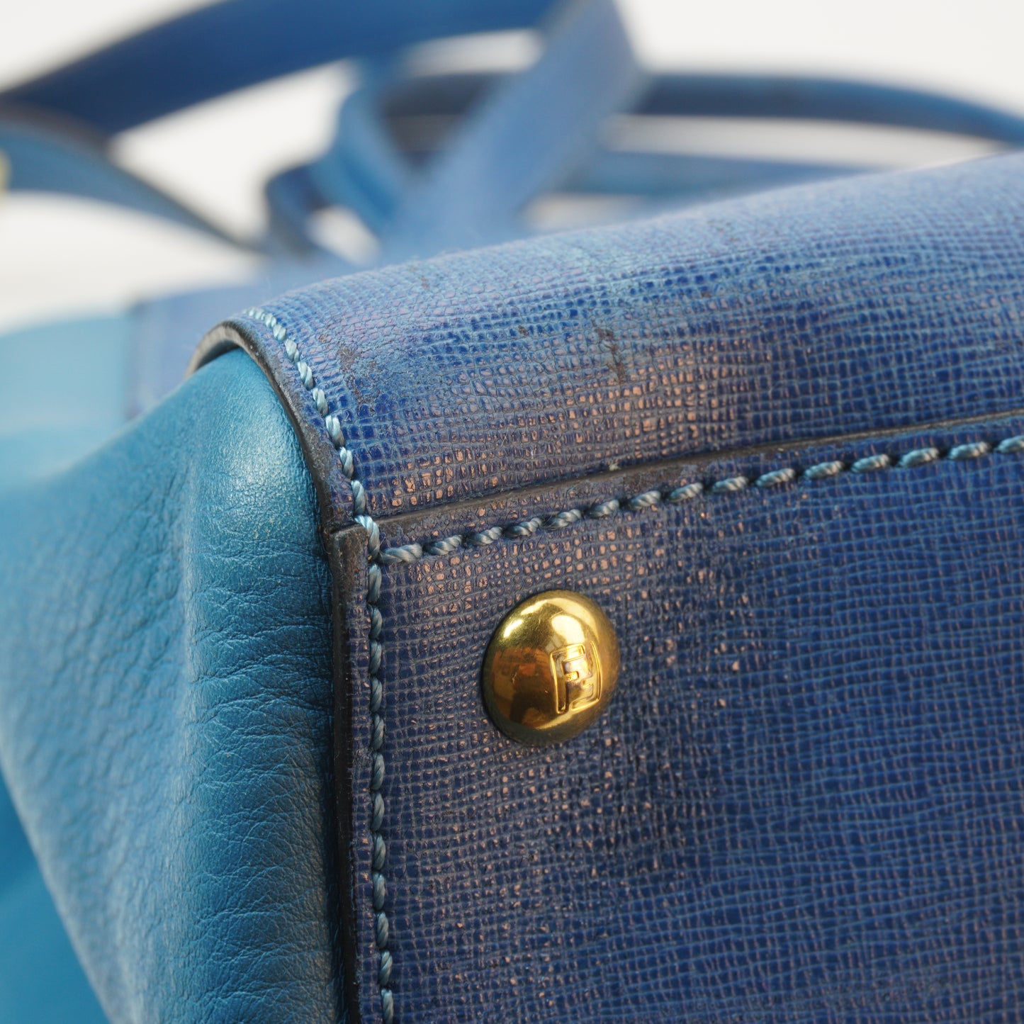 Fendi Vitello Elite 2 Jours Tote GHW Medium