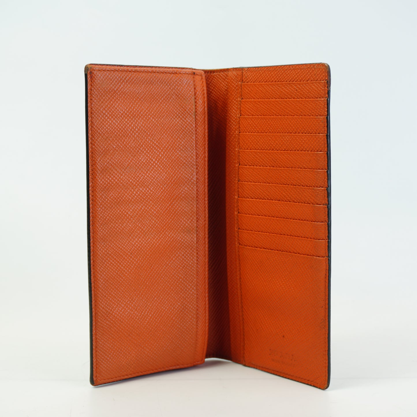 Prada Saffiano Leather long Flap Wallet