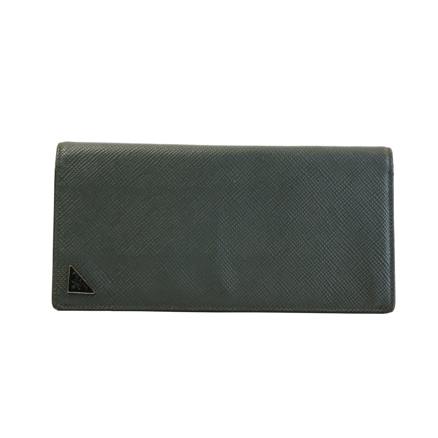 Prada Saffiano Leather long Flap Wallet