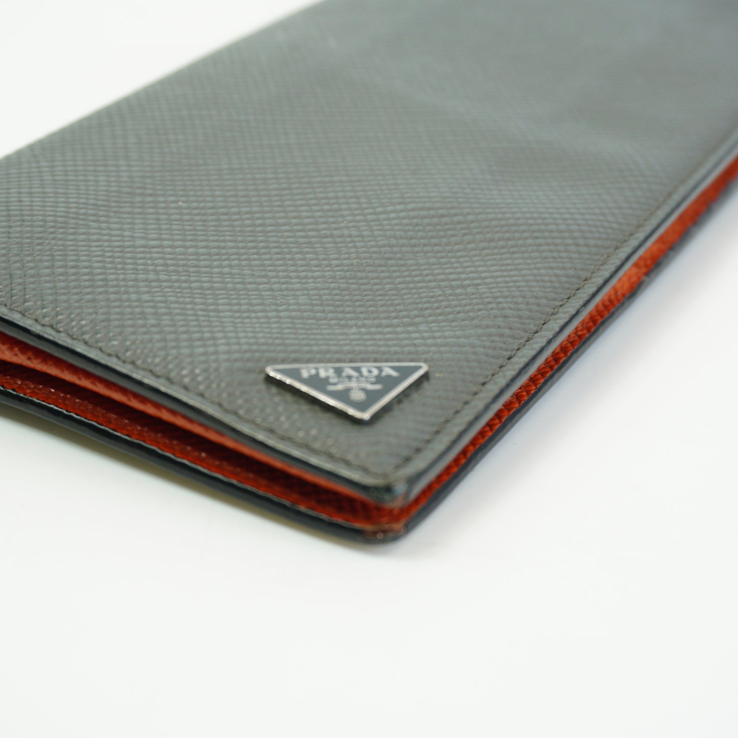 Prada Saffiano Leather long Flap Wallet