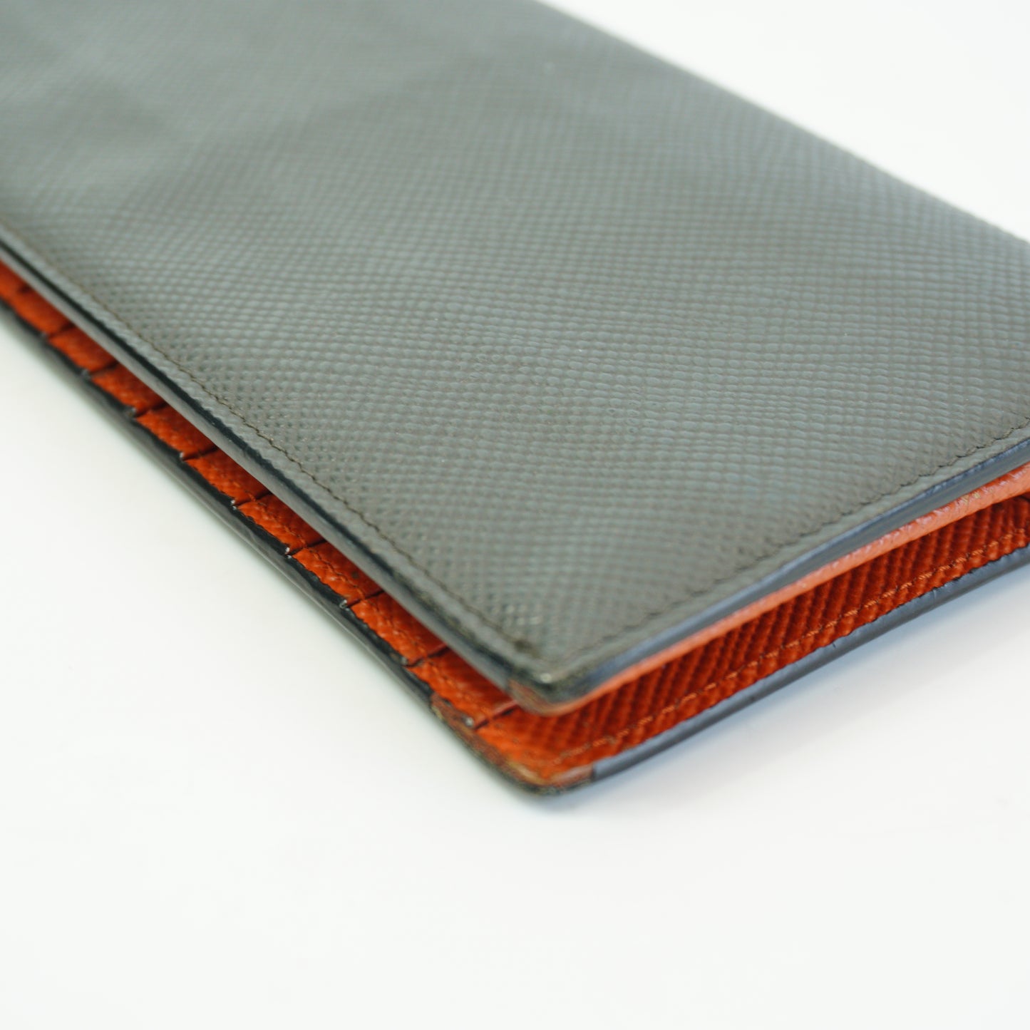 Prada Saffiano Leather long Flap Wallet