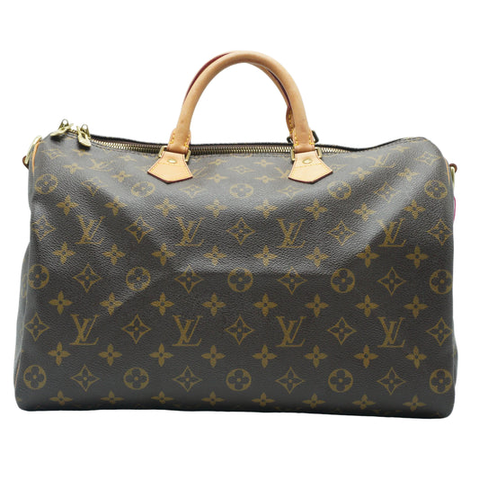 Louis Vuitton Speedy Bando 35 Monogram Canvas Brown GHW