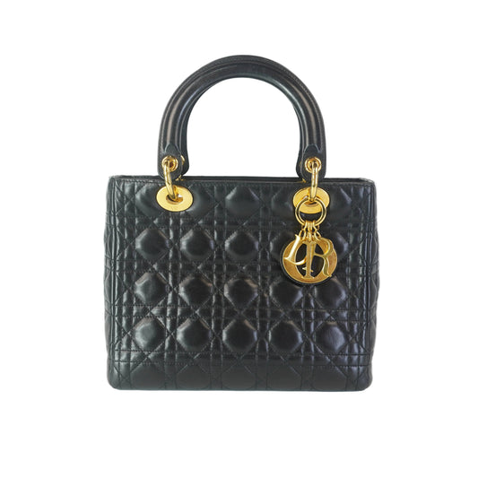 Dior	Lady Dior Black GHW Small