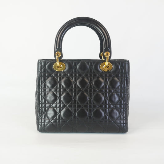Dior	Lady Dior Black GHW Small
