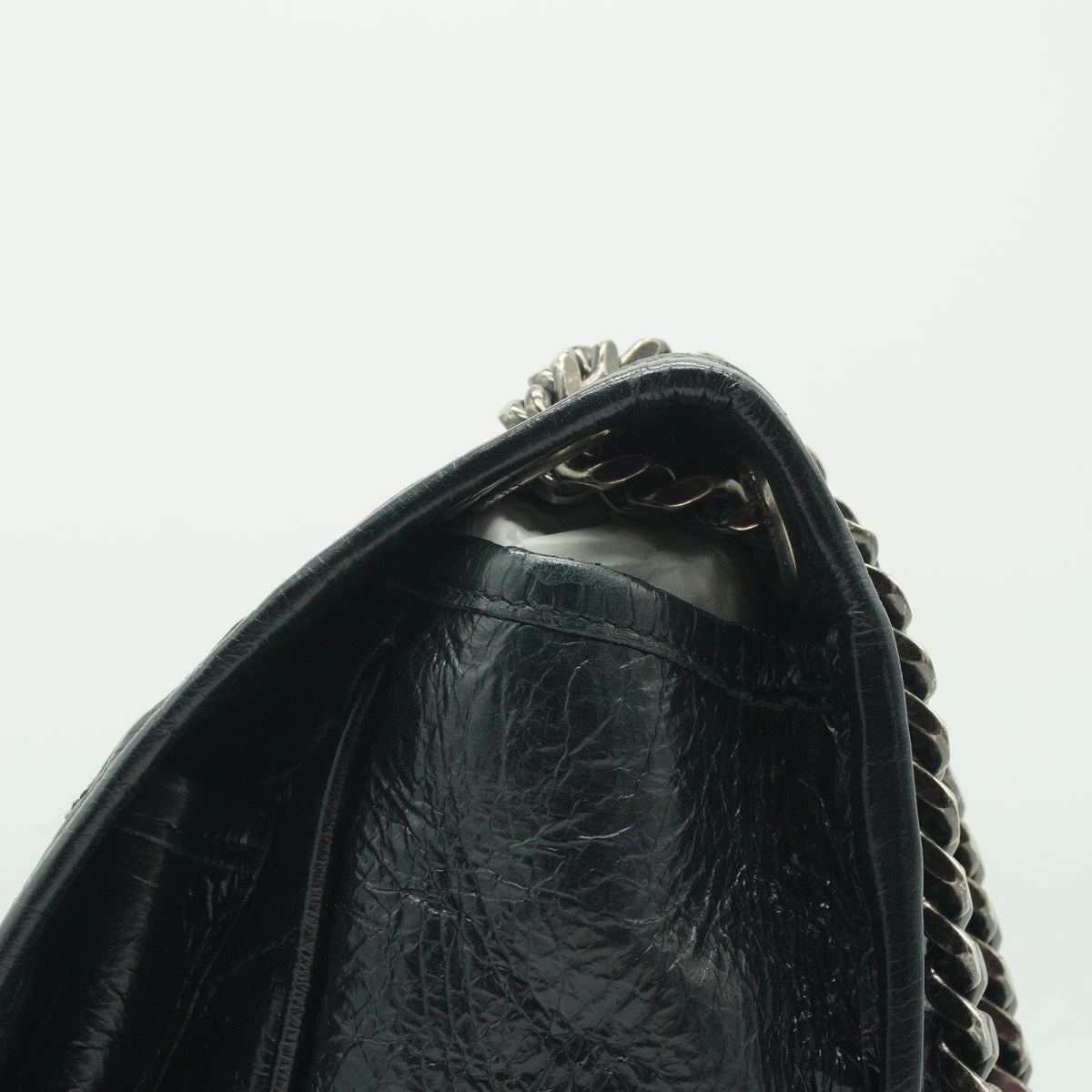 YSL	Niki Shoulder Bag Black Medium SHW