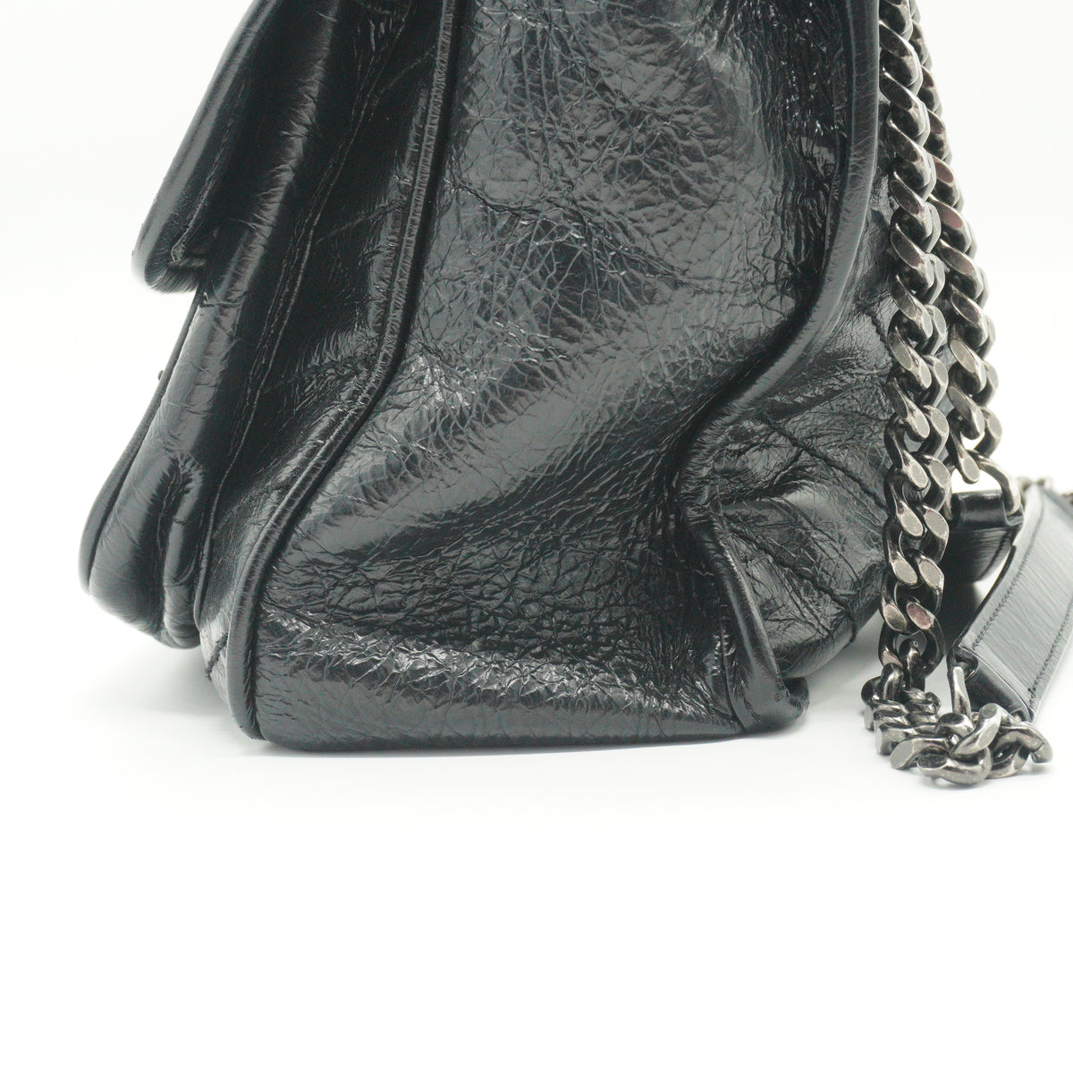 YSL	Niki Shoulder Bag Black Medium SHW