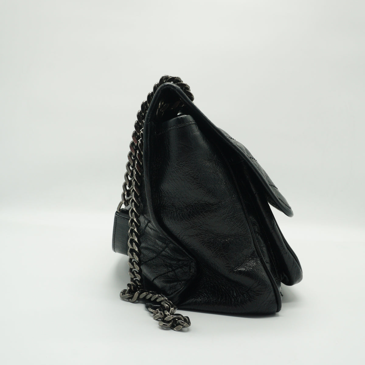 YSL	Niki Shoulder Bag Black Medium SHW