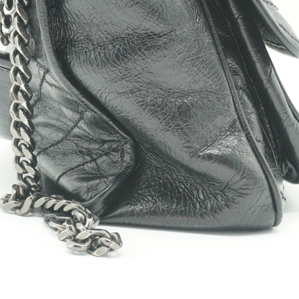 YSL	Niki Shoulder Bag Black Medium SHW
