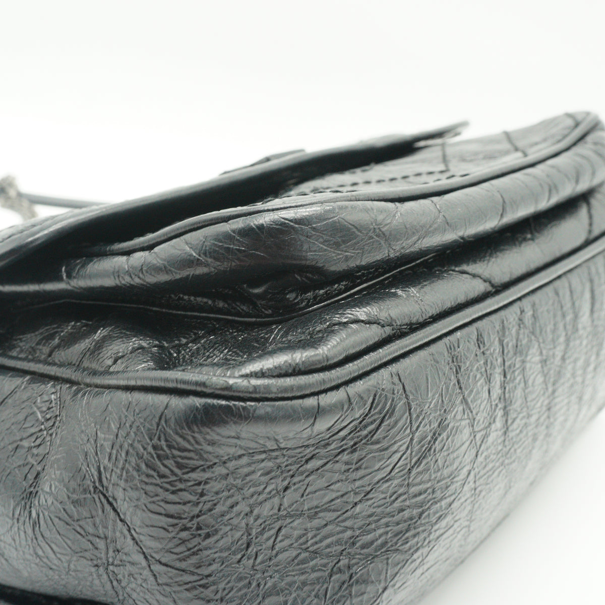 YSL	Niki Shoulder Bag Black Medium SHW