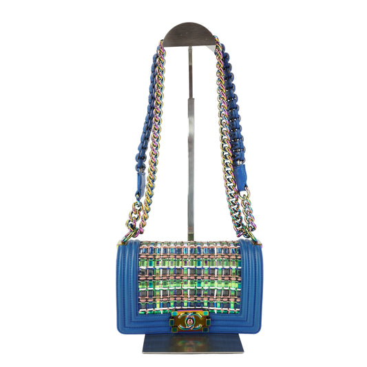 Chanel Boy Flap PVC and  Blue Lambskin