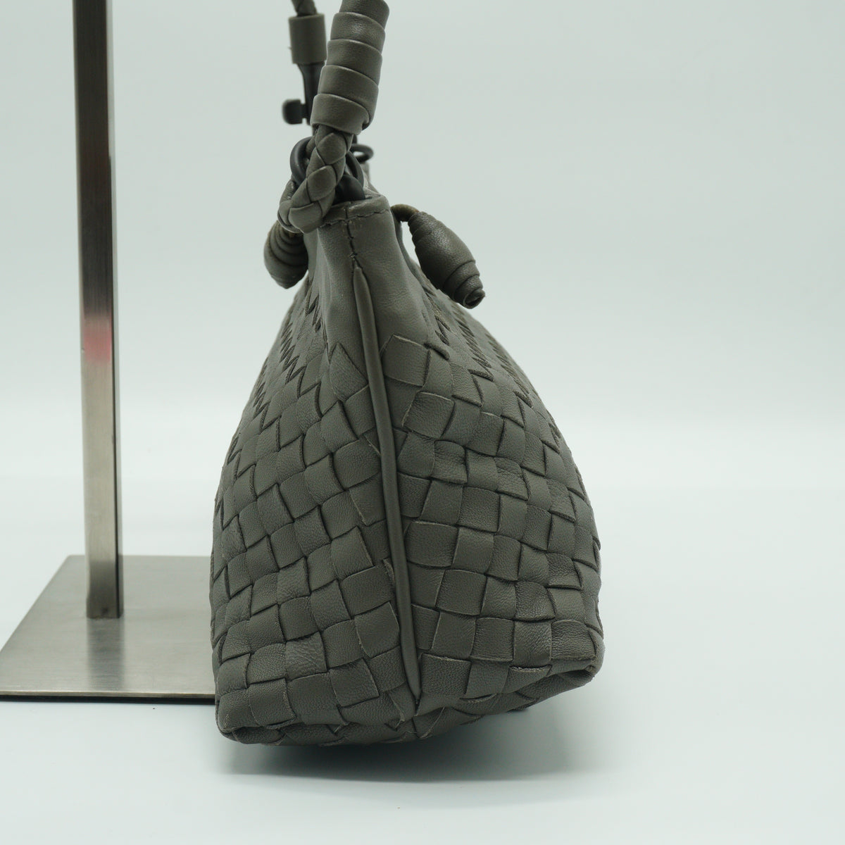 Bottega Veneta Nodini Shoulder Bag Small Gray BHW