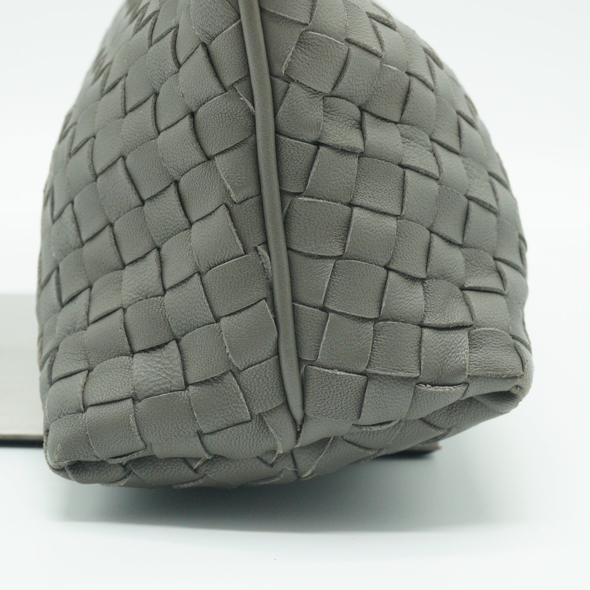Bottega Veneta Nodini Shoulder Bag Small Gray BHW