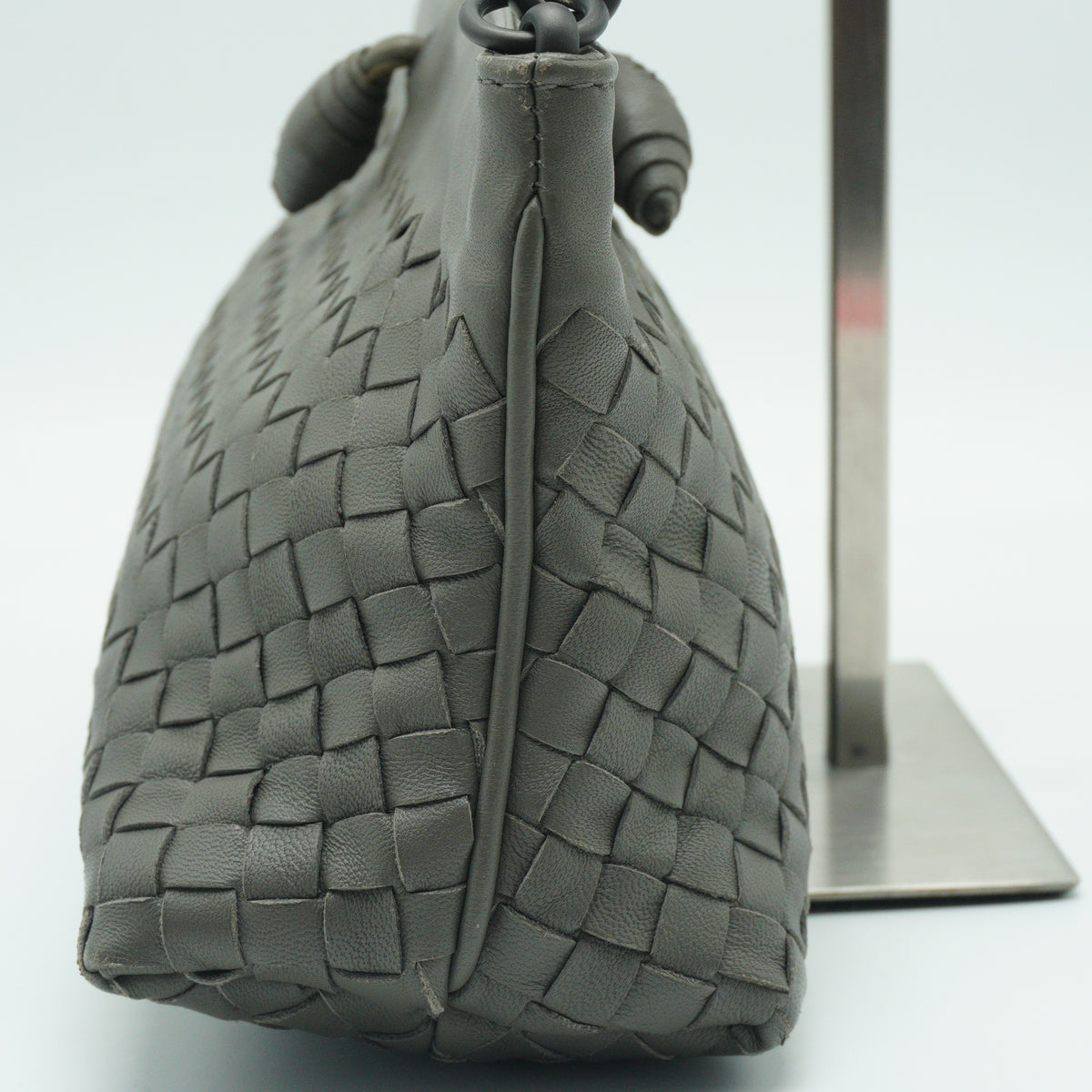 Bottega Veneta Nodini Shoulder Bag Small Gray BHW
