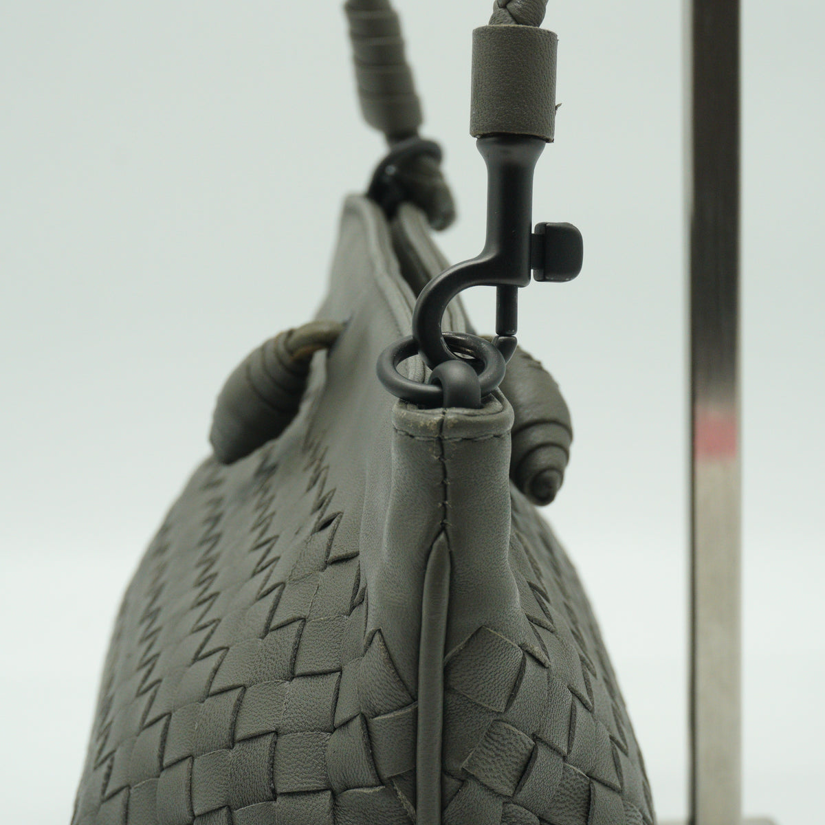 Bottega Veneta Nodini Shoulder Bag Small Gray BHW
