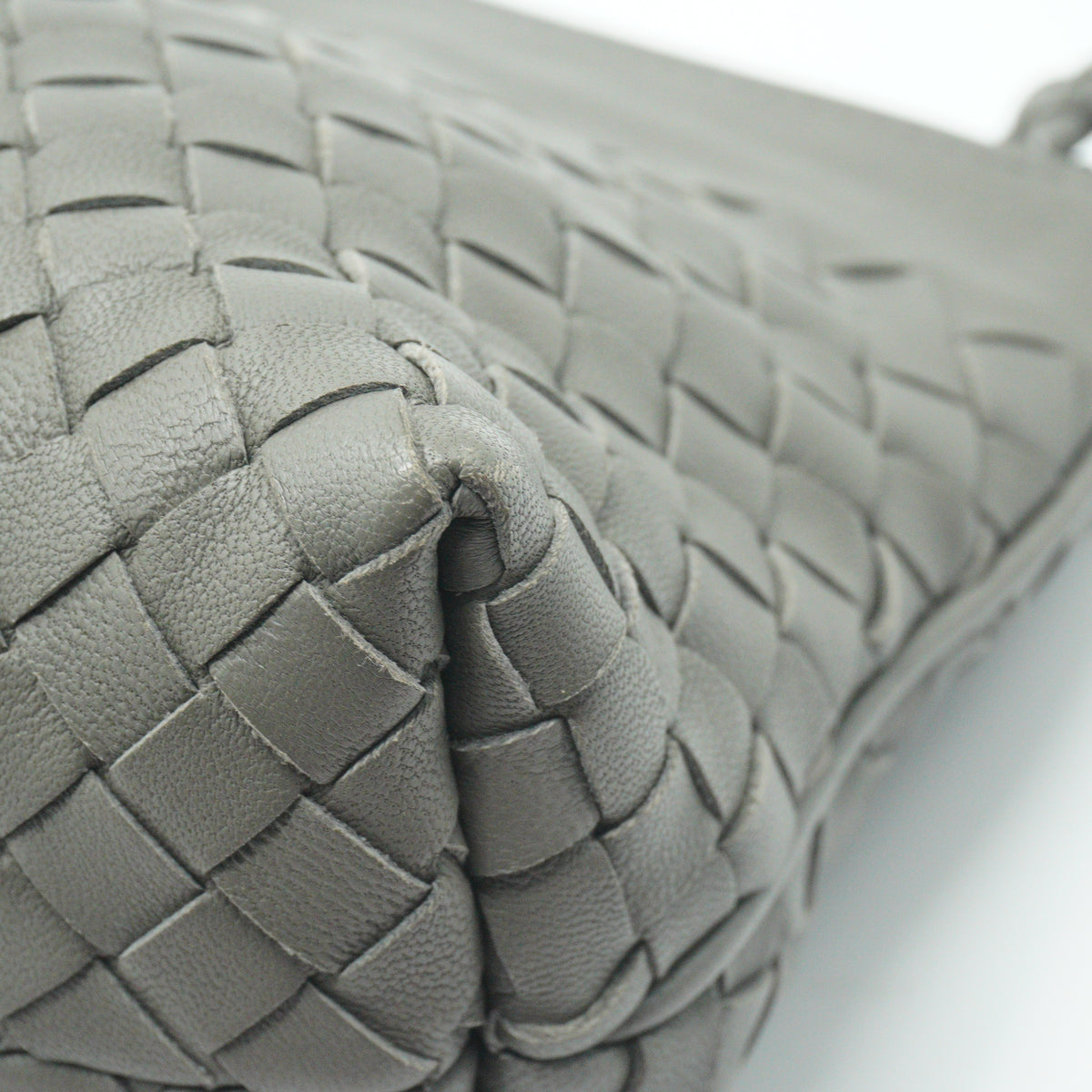 Bottega Veneta Nodini Shoulder Bag Small Gray BHW