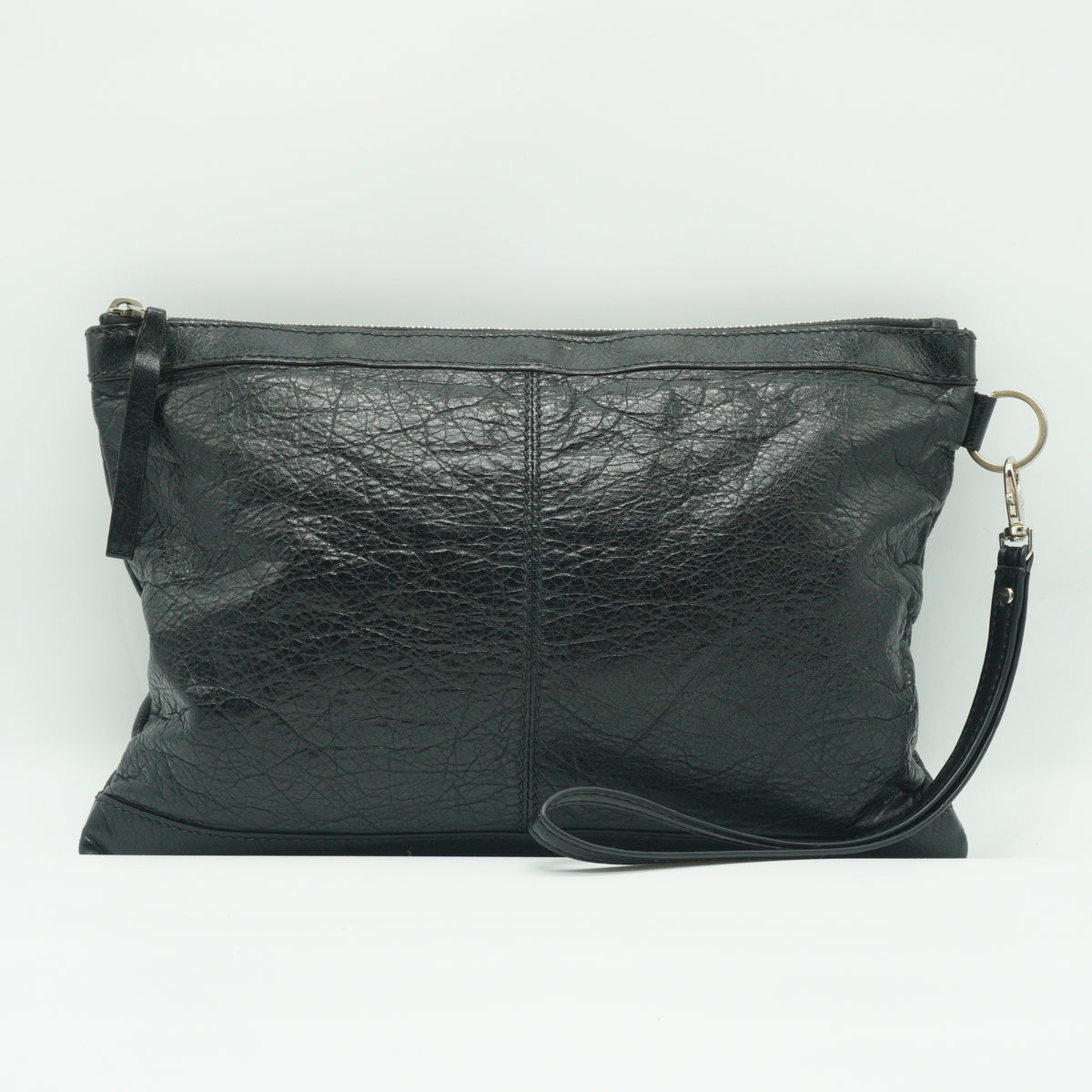 Balenciaga Classic Clip Clutch Bag Black SHW