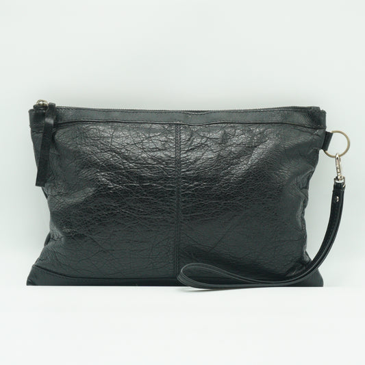 Balenciaga Classic Clip Clutch Bag Black SHW