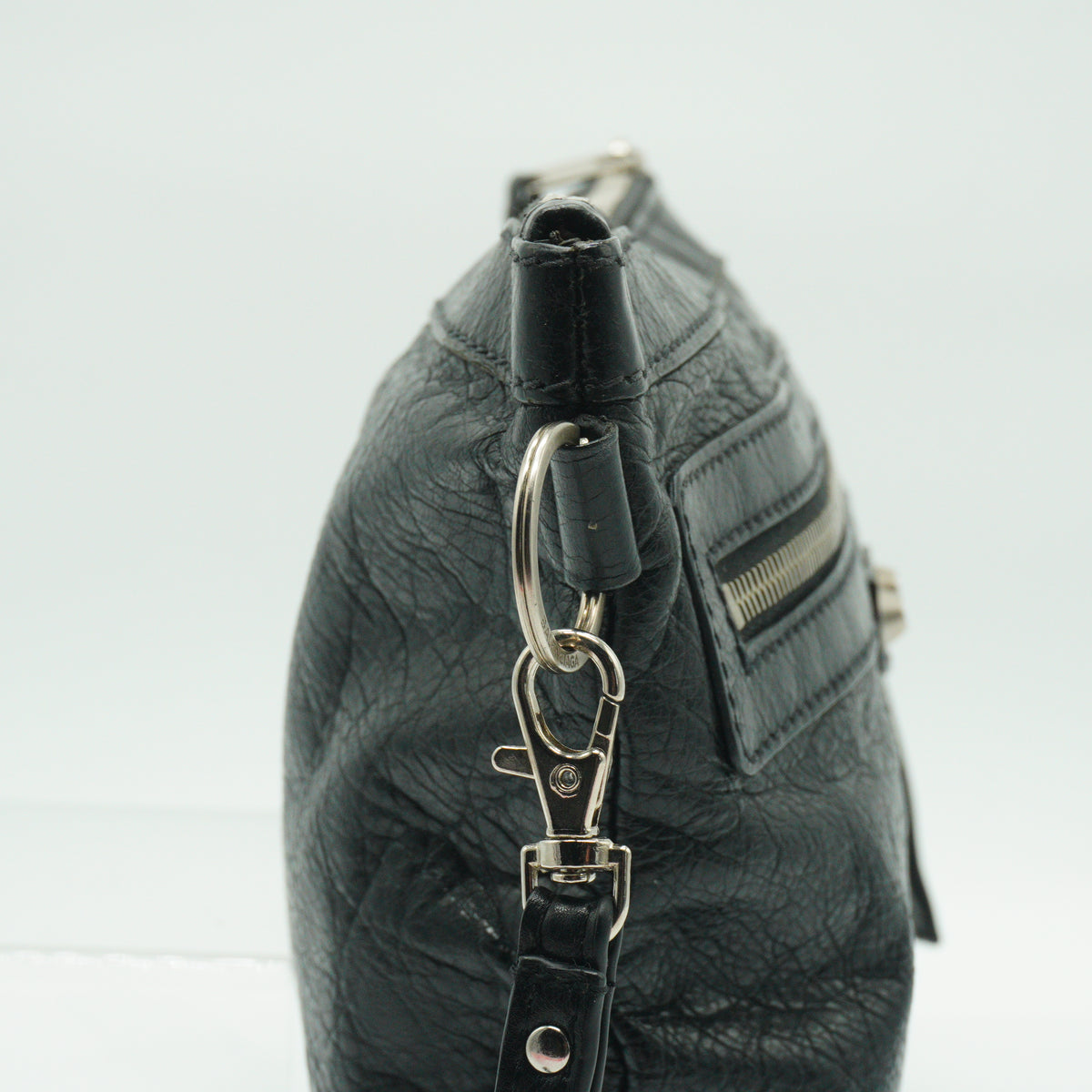 Balenciaga Classic Clip Clutch Bag Black SHW