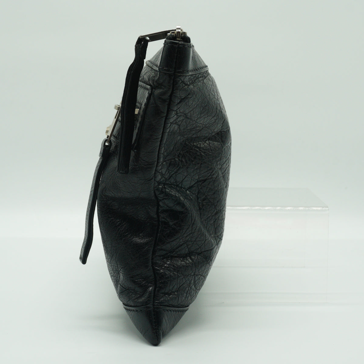 Balenciaga Classic Clip Clutch Bag Black SHW