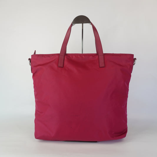 Prada Nylon Tote Pink SHW
