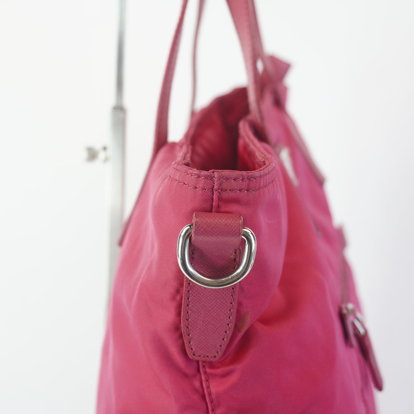 Prada Nylon Tote Pink SHW