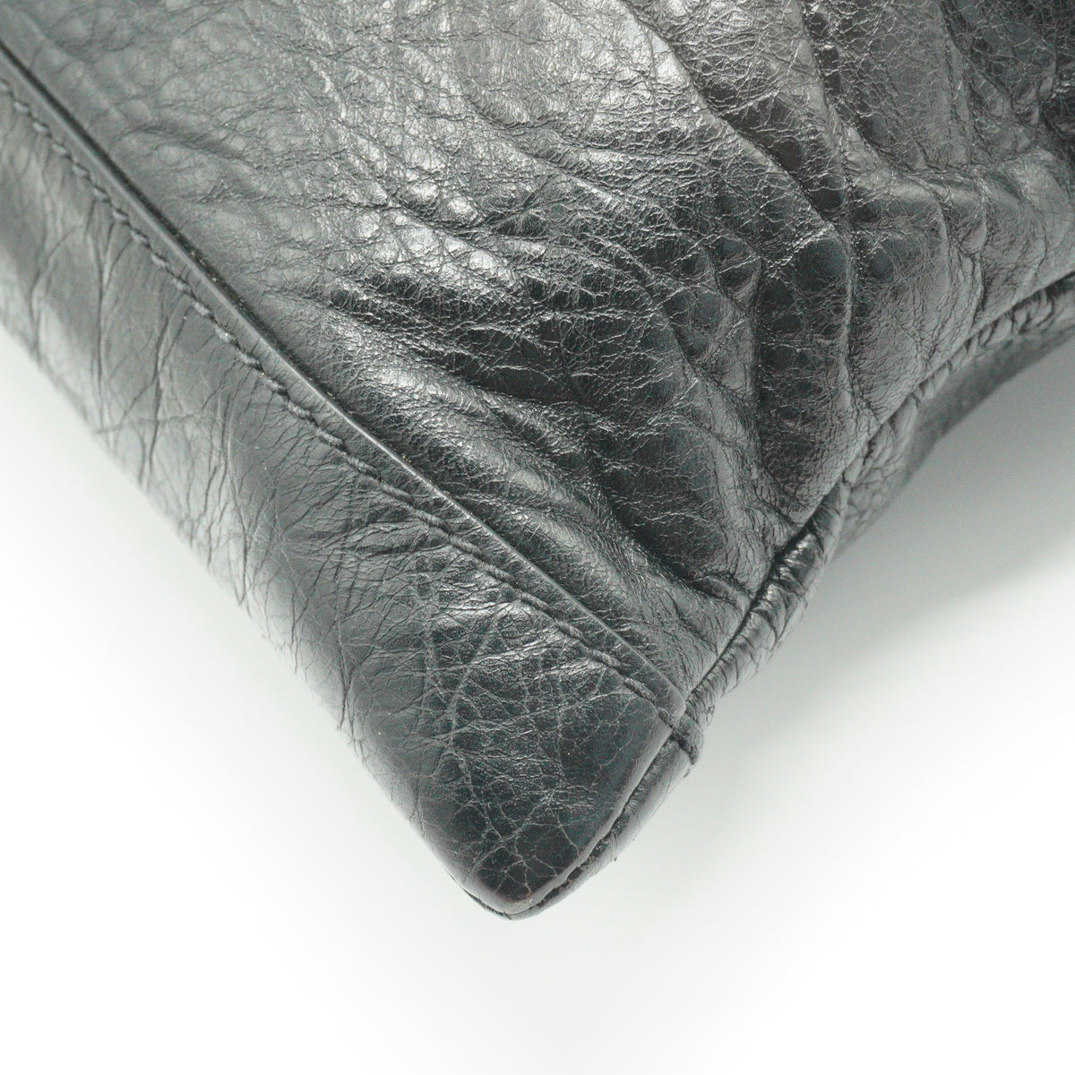 Balenciaga Classic Clip Clutch Bag Black SHW