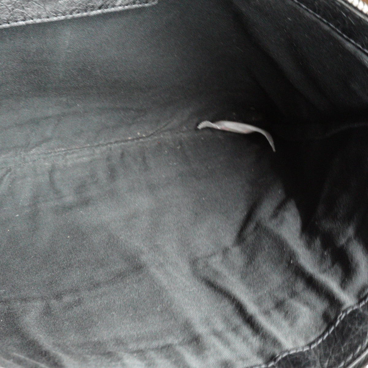 Balenciaga Classic Clip Clutch Bag Black SHW
