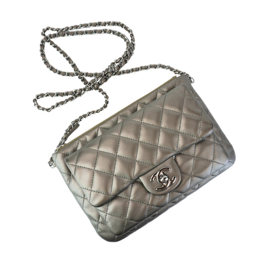 Chanel Metallic Lambskin/Silver