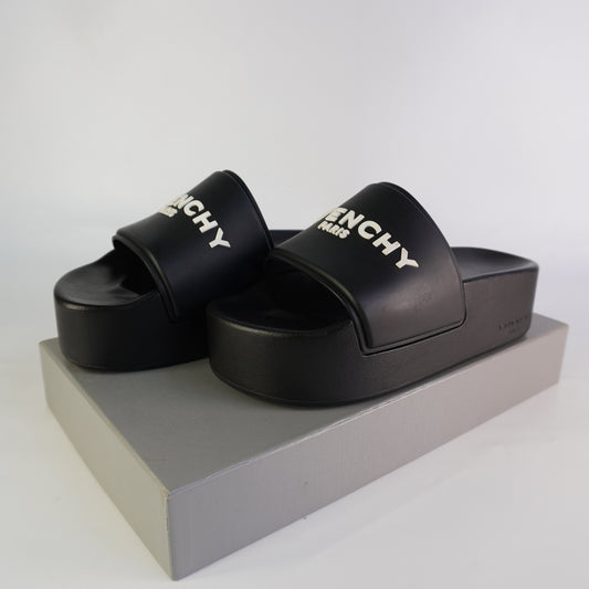 Givenchy Paris Rubber Slides Size 40