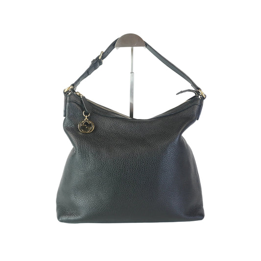 Gucci Interlocking G leather Hobo Bag GHW Medium