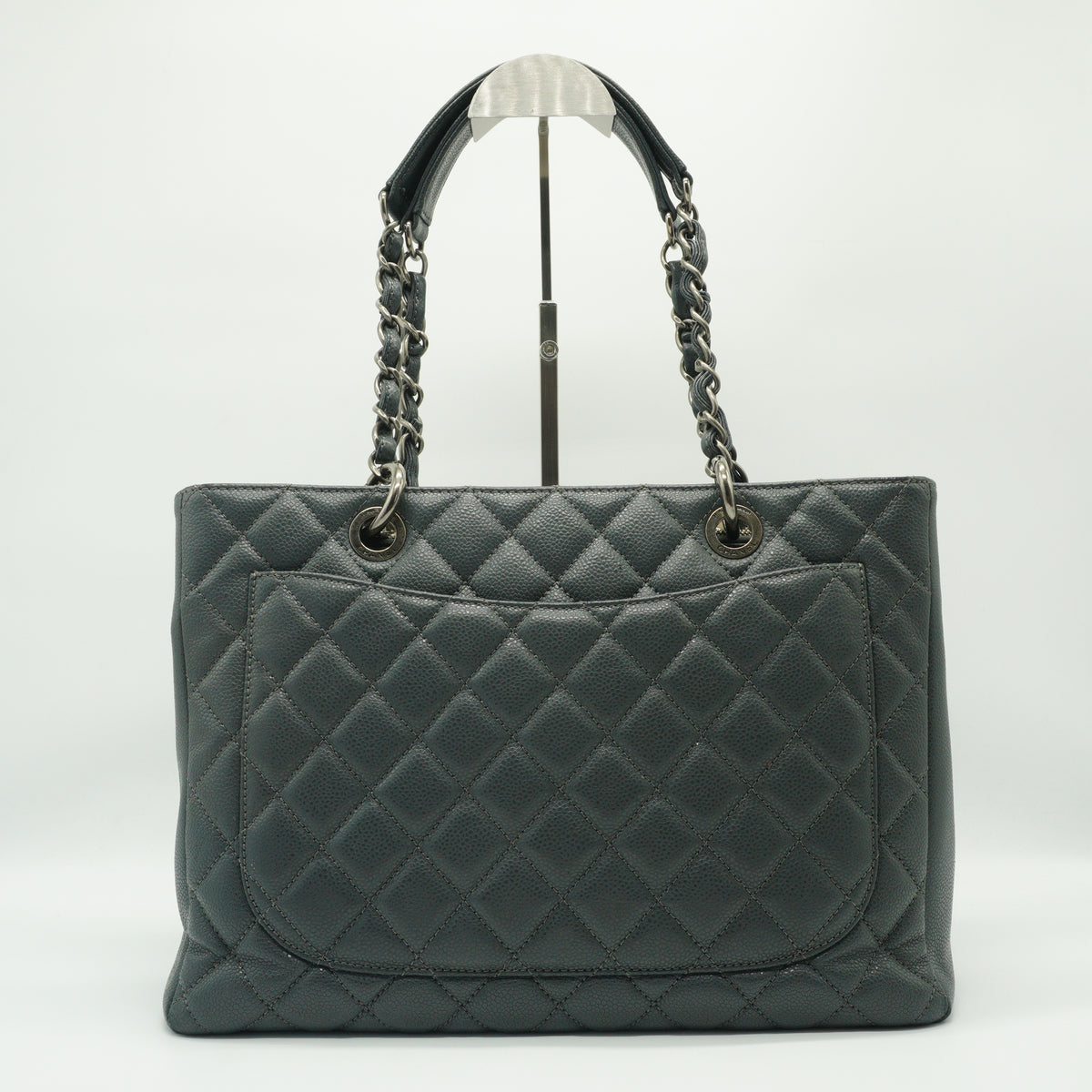 Chanel	GST Gray Tote Bag SHW